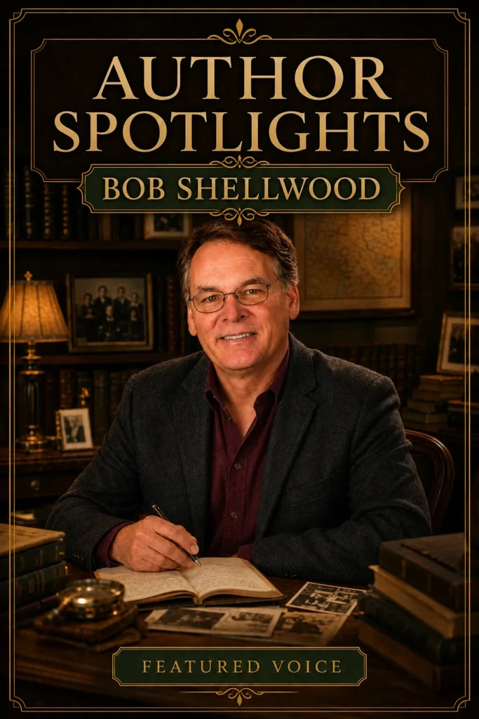 Author Spotlight featuring Bob Shellwood, Pen Odyssey's satirist, commentator, and nut enthusiast