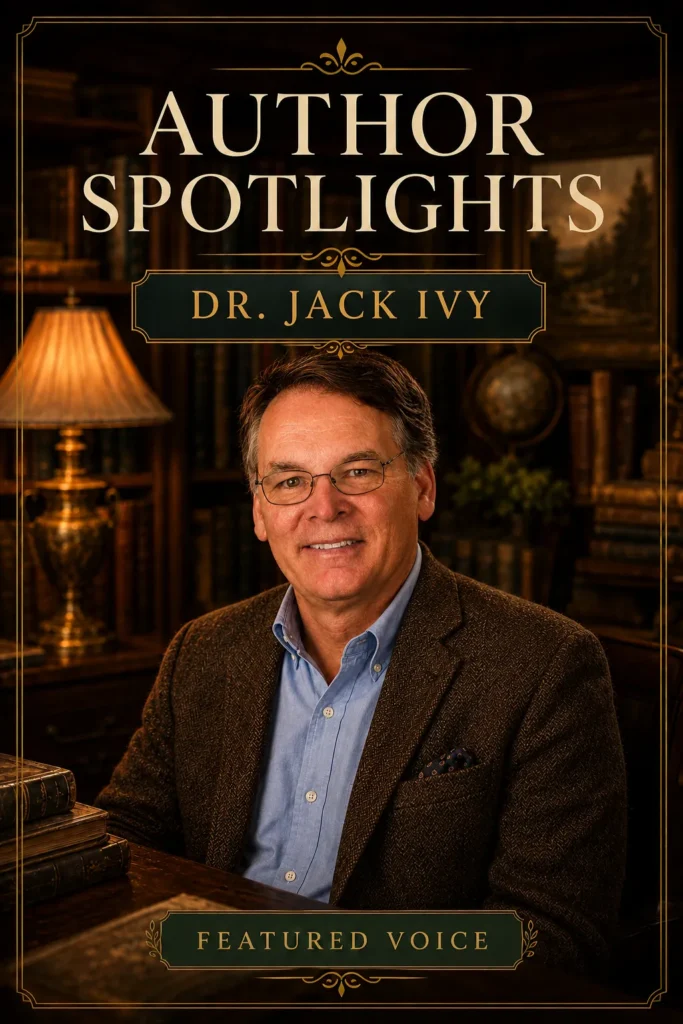 Author Spotlight featuring Dr. Jack Ivy, Pen Odyssey's scholar, noir academic, and reluctant detective