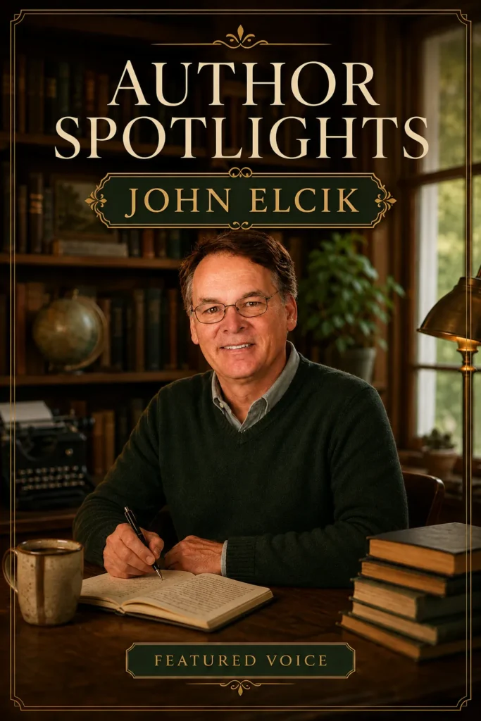 Author Spotlight featuring John Elcik, Pen Odyssey's author, multiverse architect, and narrative explorer